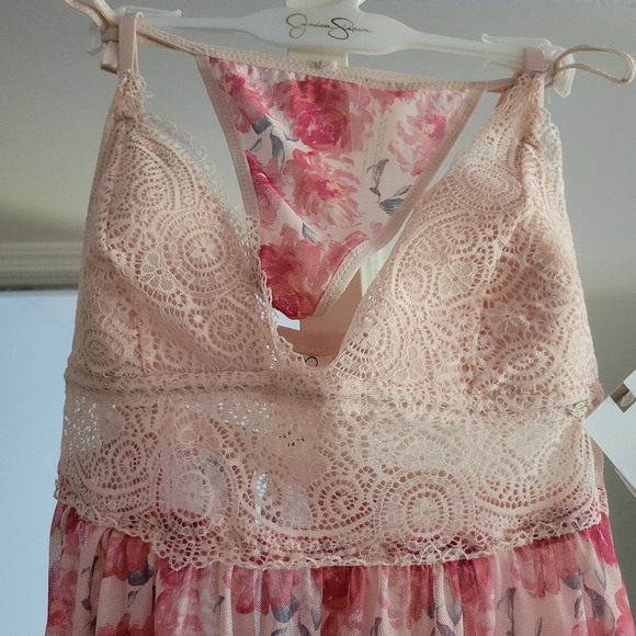 JESSICA SIMPSON BRAND NEW BABYDOLL AND THONG SET SIZE M - Picture 9 of 13